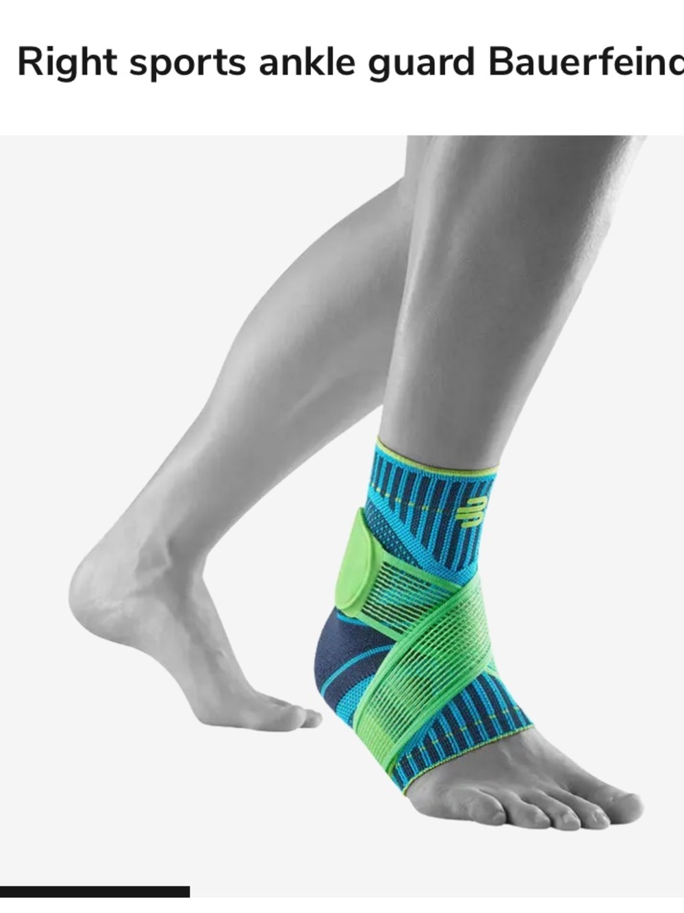 Bauerfeind Sports Ankle Support Brace Guard compression Right ankle small